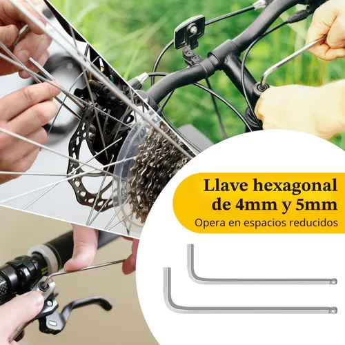 Miniatura 3 de Kit de Reparación de Bicicleta, Bolsa de Reparación de Bicicleta con Bomba de Neumáticos, Kit de Herramientas de Bicicleta para Viajes de Camping