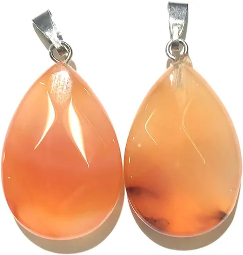 Miniatura 9 de LE SKY 12 colgantes de piedra natural en forma de gota de agua con forma de ágata de cristal facetado, piedra de Reiki para hacer joyas y collares