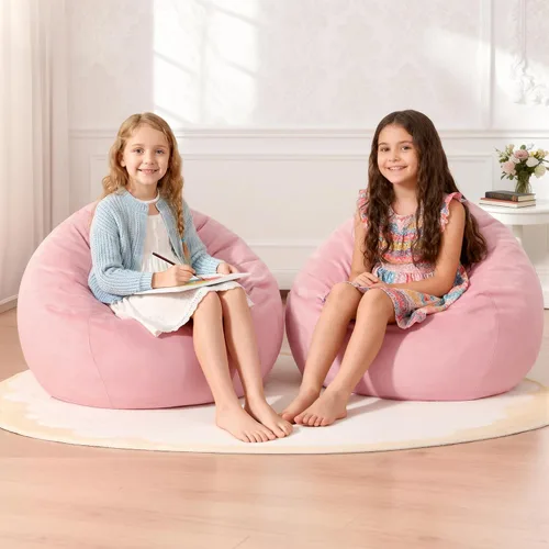 Miniatura 23 de Homguava - Sillón puff de 3 pies Sillón estilo puff grande de 3 pulgadas con relleno de espuma viscoelástica, sofá suave con funda de terciopelo