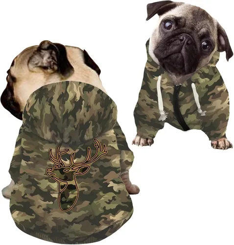 Miniatura 29 de Howilath Disfraz de Halloween de hueso de perro, sudadera con capucha de esqueleto para perro, ropa para mascotas, ropa con cremallera de calavera