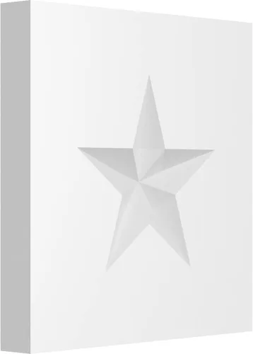 Miniatura 10 de Ekena Millwork ROSP080X080X050SDG06 Roseta de estrella Sedgwick estándar con borde cuadrado, 8 pulgadas de ancho x 8 pulgadas de alto x 1/2 "P