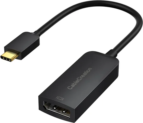CableCreation Adaptador USB C a Displayport, 40G tipo C a puerto de pantalla, USB-C a DP 1.4 [8K @60Hz, 4K @144Hz] HDR, Thunderbolt 4/3 a