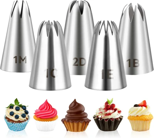 Miniatura 19 de 3 piezas puntas para decorar pasteles 1M, suministros de decoración, boquillas para crema de mantequilla, glaseado, pasteles de cumpleaños, cupcakes