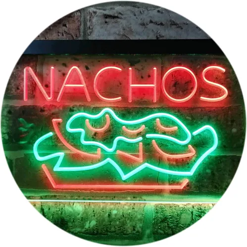 Miniatura 11 de ADVPRO Nachos Café - Letrero de neón LED de doble color, azul y rojo, 16 x 12 pulgadas, st6s43-i0314-Br