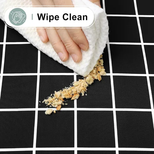 Miniatura 8 de misaya 6 Pack Rectangle Waterproof Fabric Table Cloth, Plaid Stain Resistant Polyester Tablecloth, Washable Cloth Table Cover for Dining Room