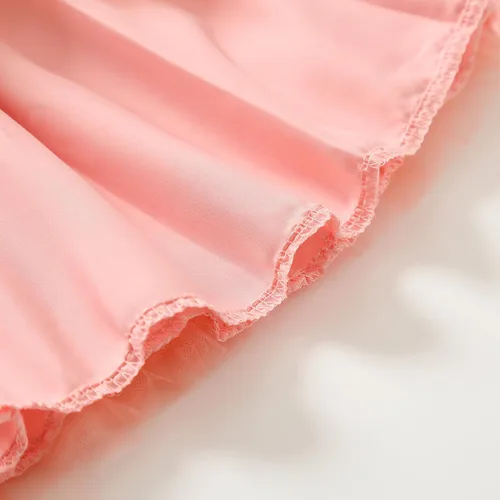 Miniatura 5 de LYQTloml Vestidos de bebé niña con volantes de manga larga con lazo entretejido floral princesa tutú faldas ropa para niñas pequeñas