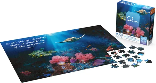 Miniatura 4 de Rompecabezas de 300 piezas para relajación, alivio del estrés y elevación del estado de ánimo, para adultos y niños a partir de 8 años, coral Coral