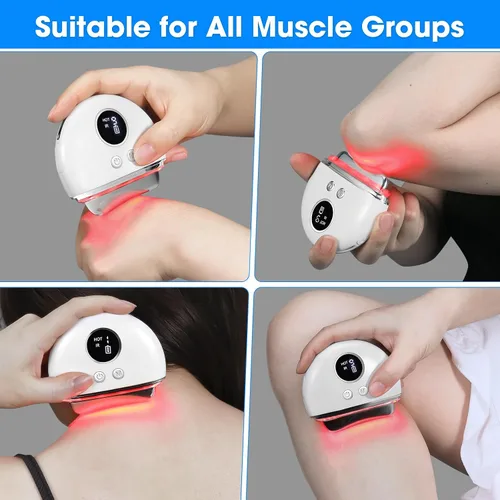 Miniatura 5 de Pistola eléctrica de fascia y raspador muscular con calefacción y vi-bration - para tejido profundo, liberación miofascial, Gua Sha y masaje