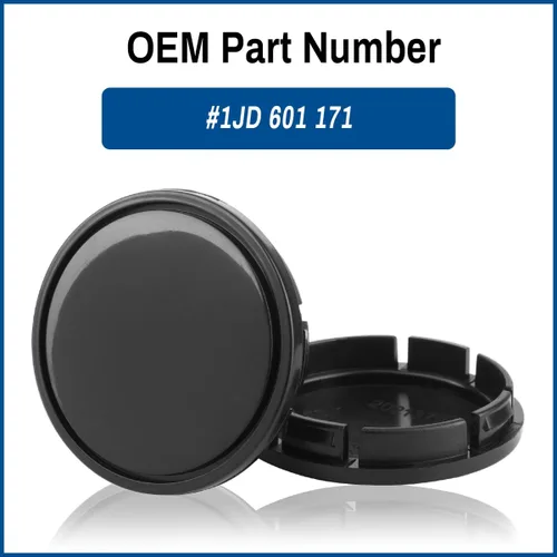 Miniatura 3 de Tapa central de rueda de 2.2 pulgadas de 2.205 in para VW Beetle Jetta Golf R32 GTI 1998-2022 Tapacubos para llanta de conejo, PN: 1J0601171XRW, 4