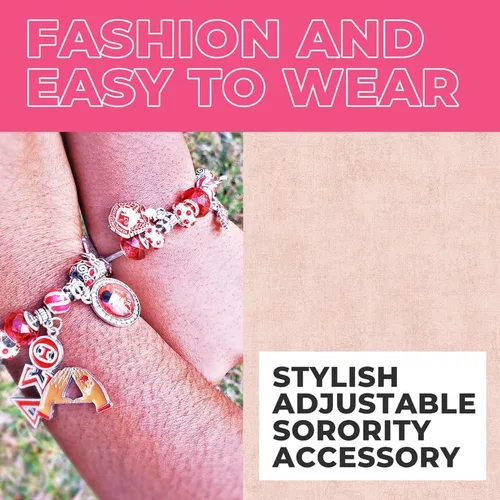 Miniatura 3 de Pulseras con dijes personalizados de hermandad, Esmalte, estrás