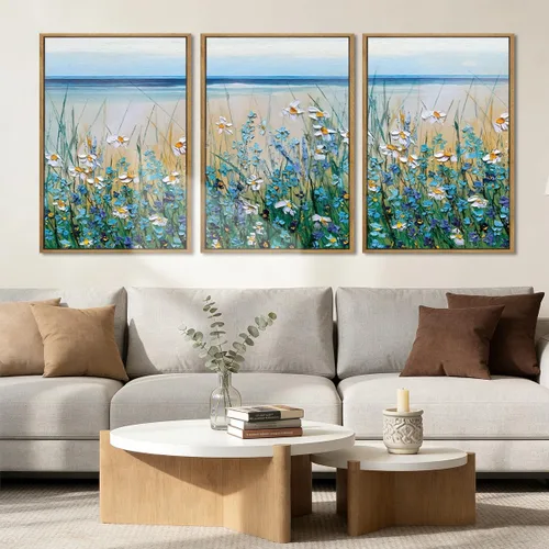 Miniatura 46 de BINCUE Lienzo de plantas botánicas neutrales, 6 piezas, arte de pared rústico, pinturas de pared de granja, impresiones botánicas de plantas
