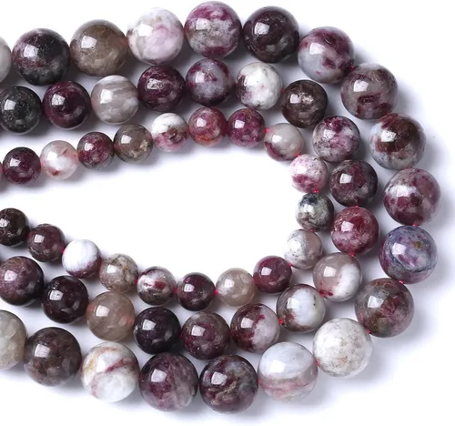 Miniatura 96 de 60 Cuentas de 15⁄64 Pulgadas (6 mm) de Piedra Natural de Citrino Limpio de Grado 3A en Bruto para Hacer Joyería, Pulseras DIY