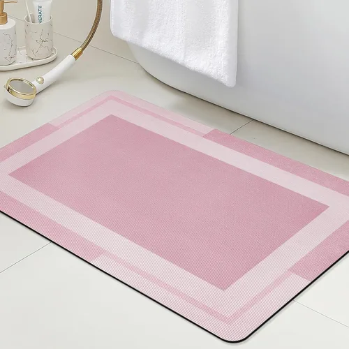 Miniatura 60 de ACCUMTEK Alfombrilla de Baño Ultra Delgada, Alfombrillas de Baño Antideslizantes con Respaldo Mejorado para Colocar Bajo la Puerta, Alfombras