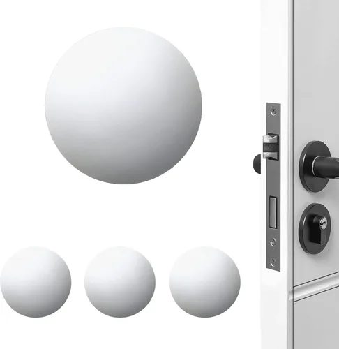 Miniatura 11 de Topes de Puerta Protector de Pared Amortiguador Protector Pomo de Puerta Parachoques de Manija de Puerta Silenciador Autoadhesivo Almohadilla
