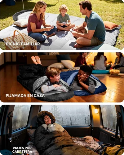 Miniatura 7 de Sportneer Sleeping Bag for Adults & Kids, Cold Weather & Warm Waterproof Camping Sleeping Bag, Compact Portable for Camping Hiking & Travel Negro