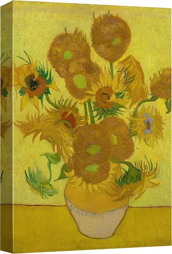 Miniatura 25 de Lienzo decorativo para pared, diseño de Van Gogh 32. Lirios y rosas