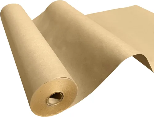 NY Paper Mill - Rollo de papel kraft marrón de 17.50 x 2400 pulgadas (200 pies), ideal para envoltura de regalos, arte y manualidades, postal,