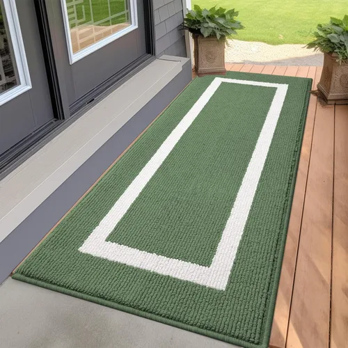 OLANLY Alfombra para Puerta Interior, 59x20, Tapete de Entrada Antideslizante Absorbente Resistente a la Suciedad, Alfombras de Entrada Interior