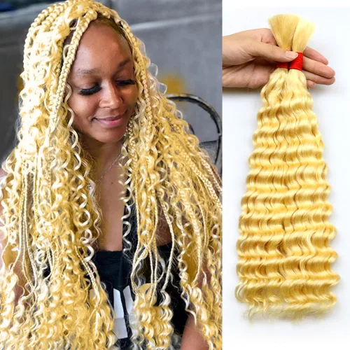 Miniatura 8 de Cabello humano virgen brasileño 100% sin procesar para trenzar, sin trama, 3.53 oz (1 paquete - 2 manojos), cabello humano virgen brasileño