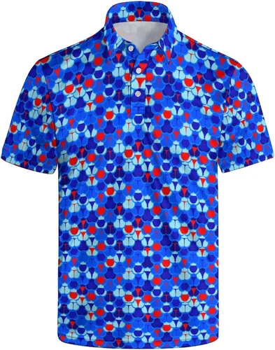 Camisas polo divertidas para hombre de los años 80, camisas de golf de secado rápido que absorben la humedad, divertidas camisas polo de golf de