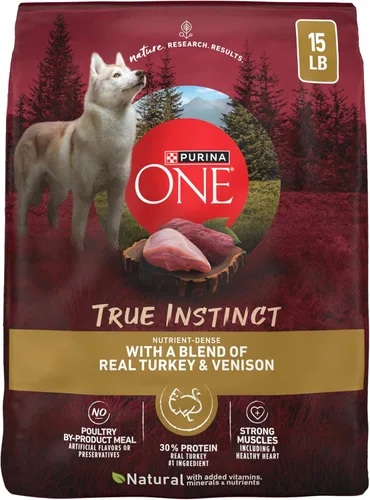Miniatura 18 de Purina ONE Alimento seco natural para perros con alto contenido de proteínas, True Instinct con carne de res real y salmón con caldo de huesos