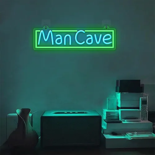 Miniatura 2 de YuanDian Letrero de Neón Man Cave, Luces de Neón para Decoración de Pared de Cuarto de Jugadores, Ideas de Regalo para Niños Gamers Sobrino Hombres