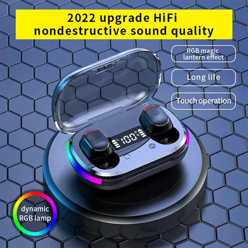 Miniatura 5 de Auriculares inalámbricos - Auriculares Bluetooth de 5.3 pulgadas - Micrófono integrado - Auriculares de sonido premium inmersivos - Estuche de carga