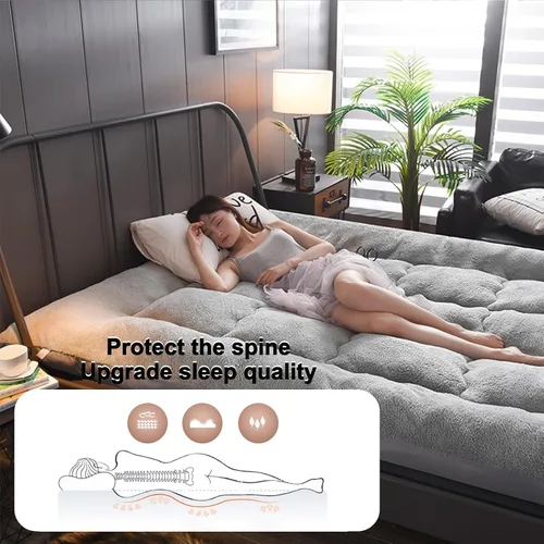 Miniatura 3 de Futon Furniture - Colchones tradicionales japoneses para futón, tapetes de cojín plegables de tatami, cama de dormir de 4 pulgadas de grosor