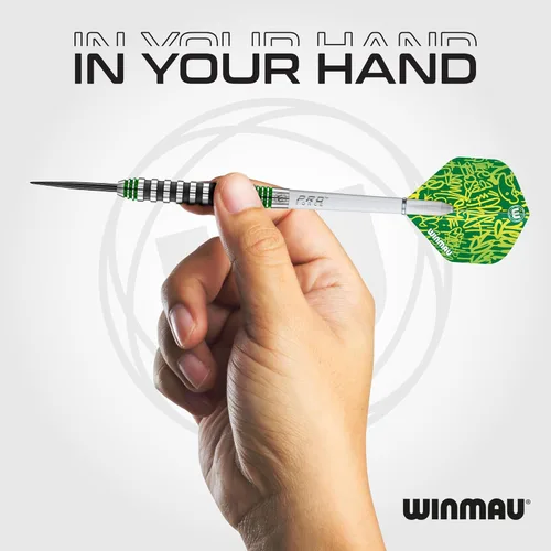 Miniatura 5 de Winmau Advance 500 Series - Juego de dardos de tungsteno con puntas de acero y ejes (tallos), disponible en azul y verde