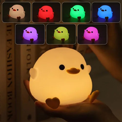 Miniatura 9 de IFTHFOUR Luz Nocturna de Axolotl – Linda Lámpara Recargable y Ajustable de Silicona, Decoración Kawaii para Habitación de Niños Niñas y Niños