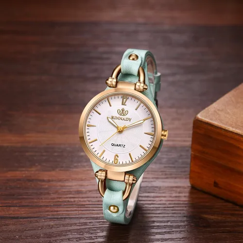 Miniatura 2 de Avaner Relojes de cuarzo de cuero para mujer correa delgada con cara pequeña para mujer, elegante vestido de pulsera