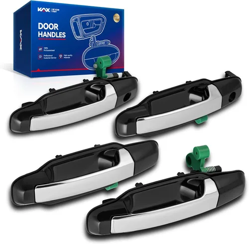 Miniatura 16 de KAX Manija de puerta exterior de ABS para conductor, 4 piezas, compatible con Toyota Tundra 2007-2019; reemplaza