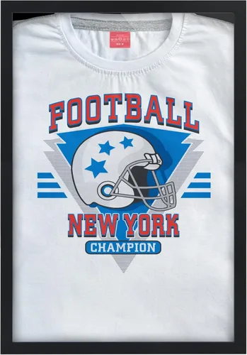 Miniatura 11 de Americanflat Estuche de exhibición con marco de jersey, vitrina con cerradura de 23 x 31 pulgadas con colgador, colección All-Star, caja de sombra