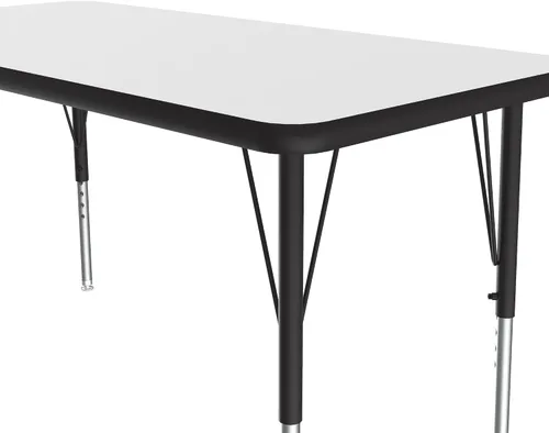 Miniatura 4 de Correll - Mesa rectangular de 24 x 36 pulgadas, mesa de actividades superior de borrado en seco, altura ajustable (19 a 29), laminado de alta