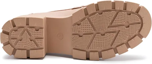 Miniatura 5 de Athlefit Mocasines de plataforma para mujer, sin cordones, suela gruesa, con cadena y punta redonda, zapatos de trabajo de negocios
