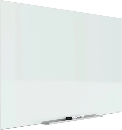 Miniatura 7 de Quartet - Pizarra blanca de borrado en seco, pizarra magnética de vidrio de 39" x 22", formato ancho, pizarra blanca horizontal, InvisaMount, blanco