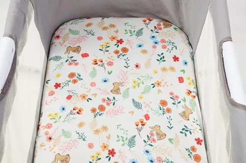 Miniatura 6 de Juego de sábanas ajustadas para moisés Onacosht, 3 unidades para bebé niña, sábana universal de punto de jersey elástica y suave para colchón