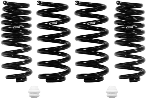 Eibach Kit de muelles de suspensión, Pro-Kit, delantero/trasero, acero, recubrimiento en polvo negro, compatible con Jeep Grand Cherokee 2014-17, Kit