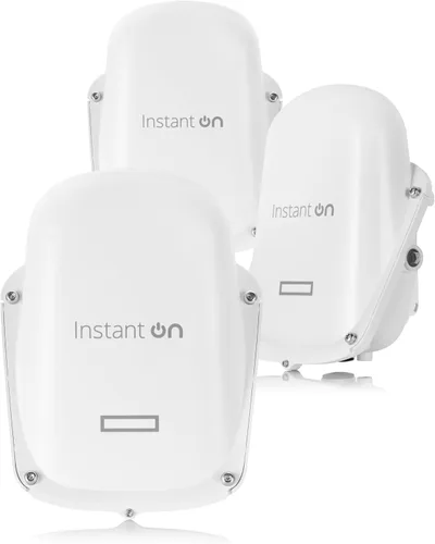 Punto de acceso inalámbrico HPE Networking Instant On AP27 2x2 WiFi 6 para exteriores (paquete de 3) | Fuente de alimentación no incluida | Modelo