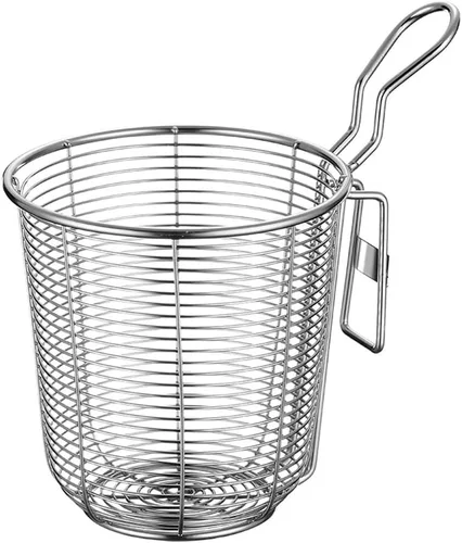 Miniatura 9 de BESTonZON Cuchara ranurada de acero inoxidable para fideos, colador de olla caliente de 5.6 pulgadas con asa para cocinar pasta, ramen y cocina