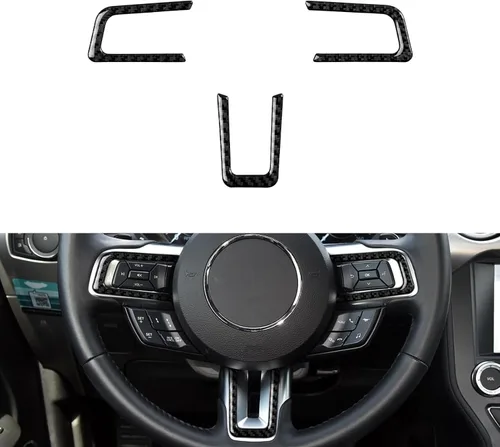 Miniatura 10 de Adhesivo de vinilo de fibra de carbono para panel de marco de engranajes para Ford Mustang 2015, 2016, 2017, 2018, 2019, 2020, 2021, 2022, 2023