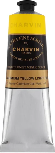 Miniatura 24 de Charvin Pintura acrílica profesional extrafina – verde absenta, tubo de 2.1 fl oz, pigmentos de triple fresado, resistente a la luz, pinturas