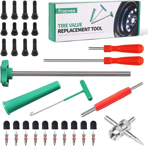 Miniatura 6 de Kit de herramientas de reemplazo rápido de núcleo de vástago de válvula de neumático Prozwee, herramienta perfecta para reemplazar válvulas