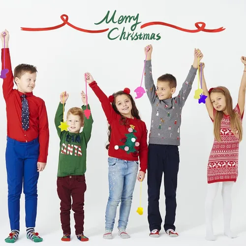 Miniatura 4 de 42 piezas de juguetes de manos adhesivas de Navidad para niños y niñas, estilos de Navidad, juguetes elásticos para rellenos de calcetines