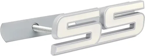 Miniatura 2 de 1 placa de identificación frontal de metal 3D para rejilla SS para Camaro (negro)