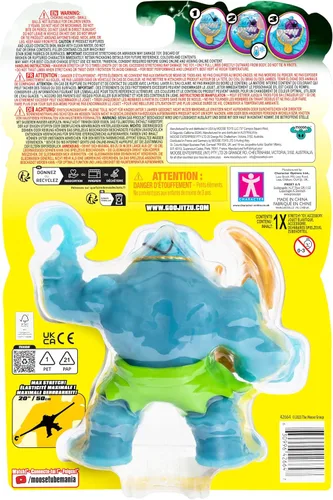 Miniatura 3 de Heroes of Goo Jit Zu Cursed Goo Sea Súper viscoso, paquete de héroes de figuras de acción de juguete lleno de goo Thrash con cara que cambia