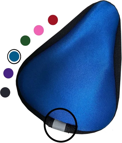 Miniatura 6 de Funda de cojín de gel para asiento de bicicleta para niños, 8 x 5 pulgadas, funda de asiento de bicicleta para niños, almohadilla de sillín