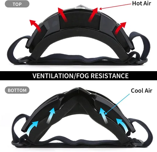 Miniatura 5 de JAMIEWIN - Gafas de motocross ATV para bicicleta de tierra, motocicleta, UTV MX OTG, gafas para carretera fuera de pista, lentes transparentes anti