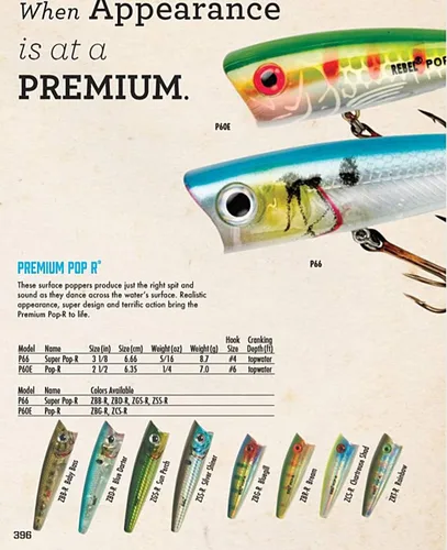 Miniatura 3 de Rebel Lures Pop-R Topwater Popper - Señuelo de pesca