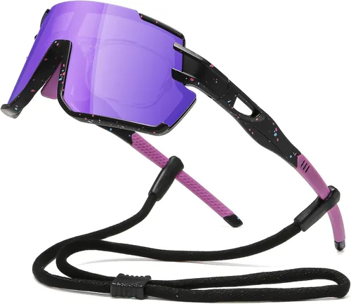 Miniatura 22 de Gafas de Sol Polarizadas para Ciclismo para Hombres y Mujeres con Protección UV con Clip para Miopía para Béisbol, Ciclismo, Carrera, MTB